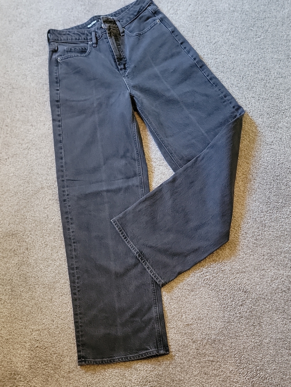 Old Navy Black Jeans Sky-Hi Wide Leg